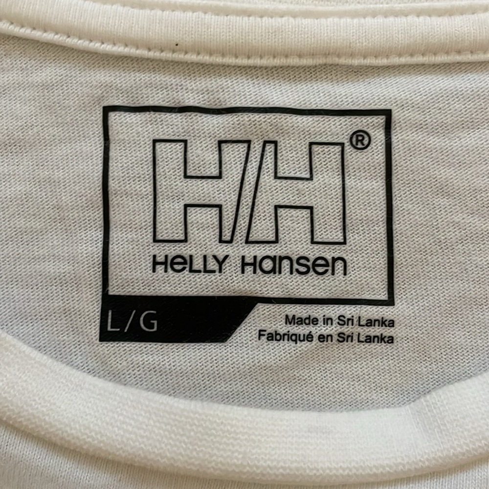 Helly Hansen white short sleeve tee sz L - Picture 5 of 5